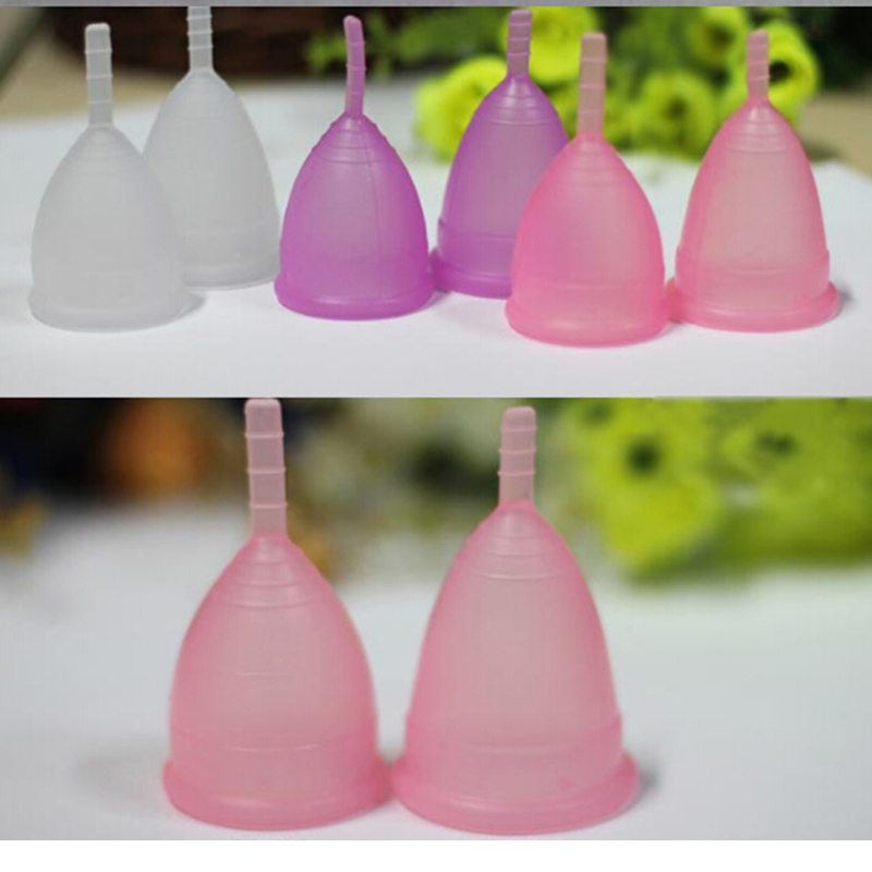 Menstrual Cup Silicone - Senhora período copo menstrual higiene feminina