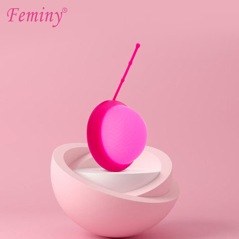 Menstrual Cup Silicone - Disco menstrual feminino com corda de