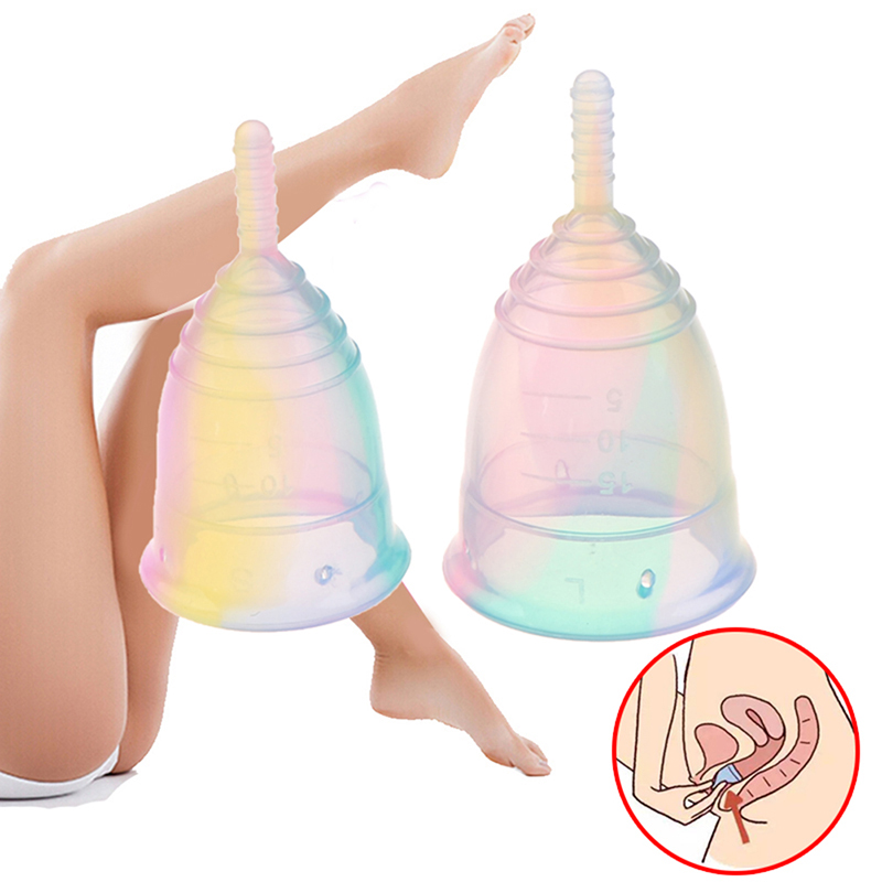 Colorido Medical Grade Silicon - Menstrual Cup Silicone avaliação e preço